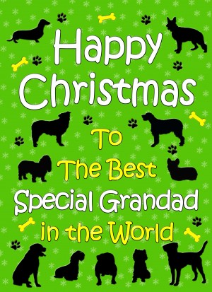 From The Dog  Christmas Card (Special Grandad, Green)
