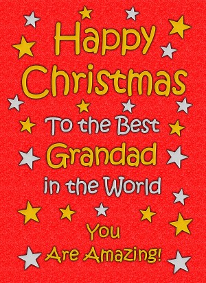 Grandad Christmas Card (Red)