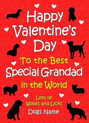 Personalised From The Dog Valentines Day Card (Special Grandad)