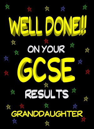 Congratulations GCSE Passing Exams Card For Granddaughter (Design 2)