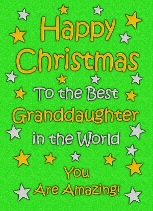 Granddaughter Christmas Card (Green)