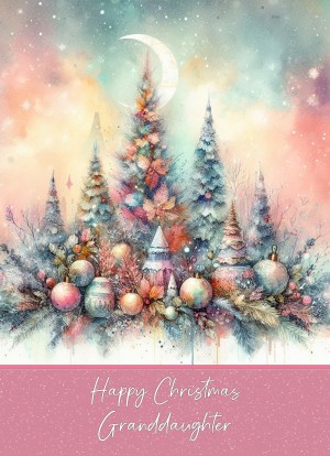 Christmas Card For Granddaughter (Scene, Design 2)