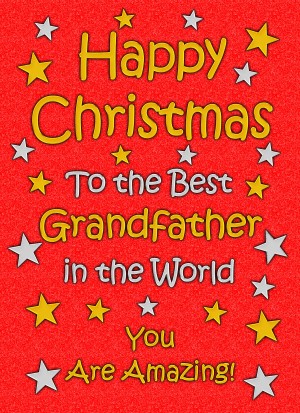 Grandfather Christmas Card (Red)