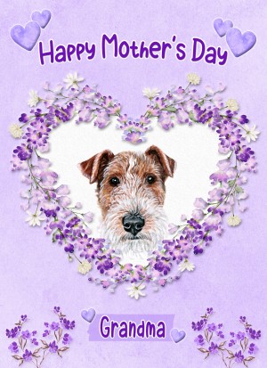 Airedale Dog Mothers Day Card (Happy Mothers, Grandma)
