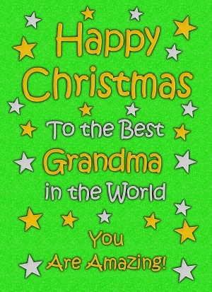 Grandma Christmas Card (Green)