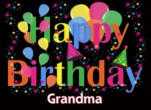 Happy Birthday 'Grandma' Greeting Card