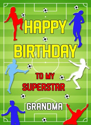 Football Birthday Card For Grandma