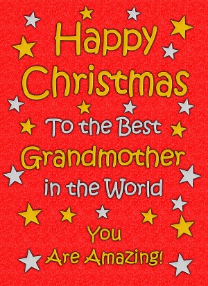 Grandmother Christmas Card (Red)