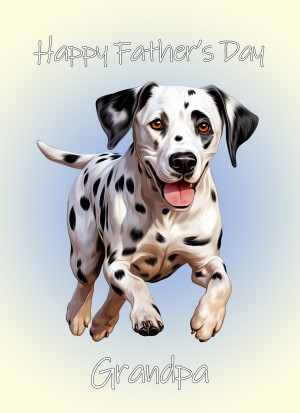 Doberman Dog Fathers Day Card For Grandpa