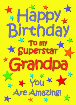 Grandpa Birthday Card (Yellow)