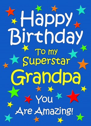 Grandpa Birthday Card (Blue)