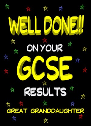 Congratulations GCSE Passing Exams Card For Great Granddaughter (Design 2)