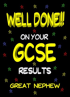 Congratulations GCSE Passing Exams Card For Great Nephew (Design 2)