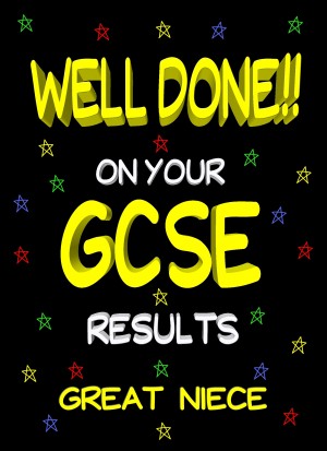Congratulations GCSE Passing Exams Card For Great Niece (Design 2)