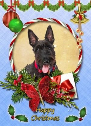 Scottish Terrier Christmas Card