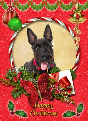 Scottish Terrier christmas card