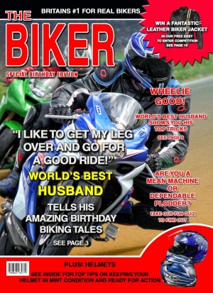 Biker/Motorbike Husband Birthday Card Magazine Spoof