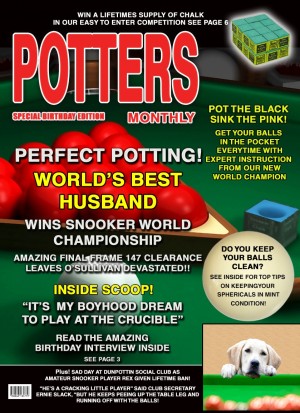 Snooker Husband Birthday Card Magazine Spoof