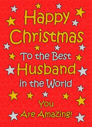 Husband Christmas Card (Red)