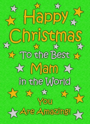 Mam Christmas Card (Green)