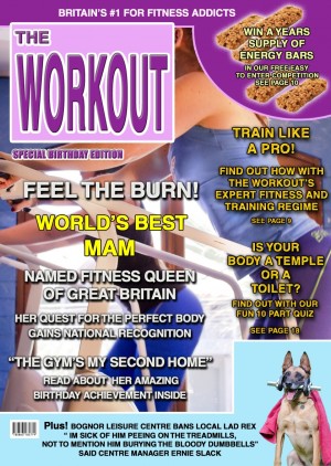 Gym Fitness Mam Birthday Card Magazine Spoof