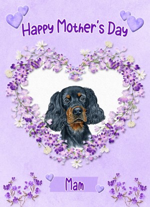 Gordon Setter Dog Mothers Day Card (Happy Mothers, Mam)