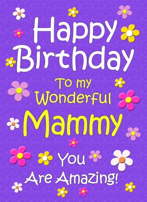 Mammy Birthday Card (Purple)