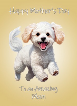 Poodle Dog Mothers Day Card For Mom