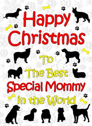 From The Dog  Christmas Card (Special Mommy, White)