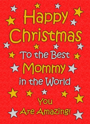 Mommy Christmas Card (Red)