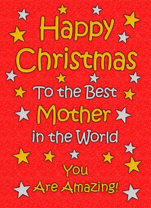 Mother Christmas Card (Red)