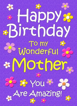 Mother Birthday Card (Purple)