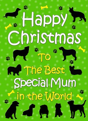From The Dog  Christmas Card (Special Mum, Green)