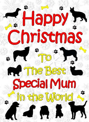 From The Dog  Christmas Card (Special Mum, White)