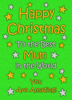 Mum Christmas Card (Green)