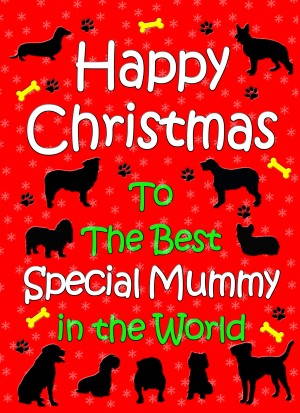 From The Dog  Christmas Card (Special Mummy, Red)