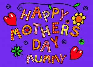 Mothers Day Card (Purple, Mummy)