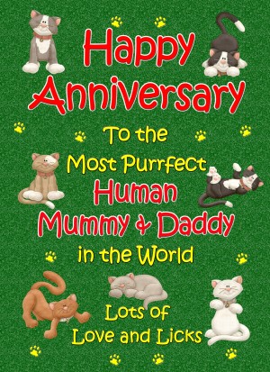 From The Cat Anniversary Card (Purrfect Mummy and Daddy)
