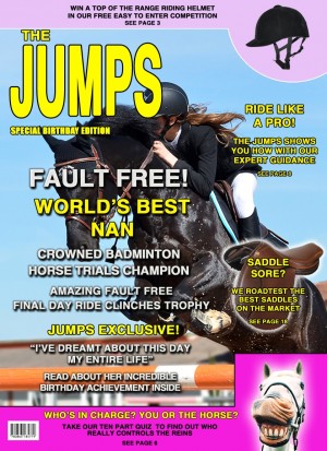 Horse Riding Show Jumping Nan Birthday Card Magazine Spoof