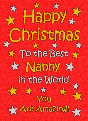Nanny Christmas Card (Red)
