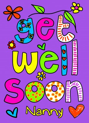 Get Well Soon 'Nanny' Greeting Card