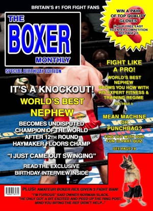Boxer/Boxing Nephew Birthday Card Magazine Spoof