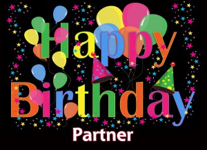 Happy Birthday 'Partner' Greeting Card