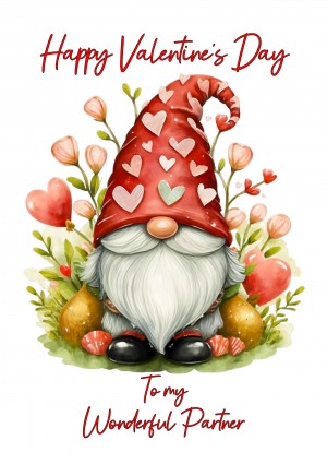 Valentines Day Card for Partner (Gnome, Design 2)