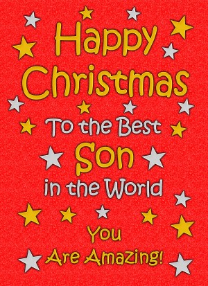 Son Christmas Card (Red)