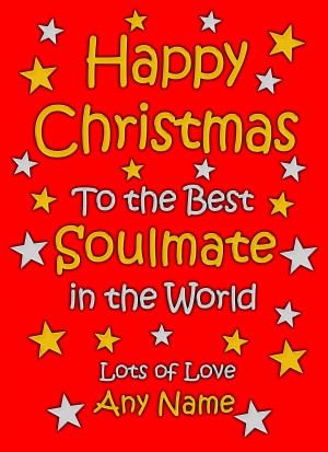 Personalised Soulmate Christmas Card (Red)