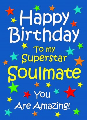 Soulmate Birthday Card (Blue)