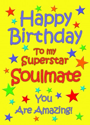 Soulmate Birthday Card (Yellow)