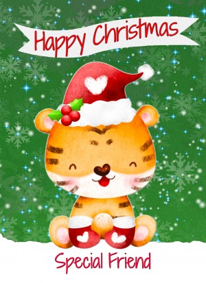 Christmas Card For Special Friend (Happy Christmas, Tiger)