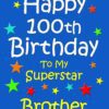 Brother 100th Birthday Card (Blue)